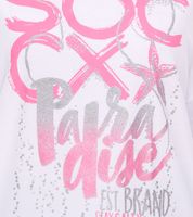 SOCCX Women's Oversized Crew Neck Sweatshirt - Everyday Sweater in Blue, White, or Pink