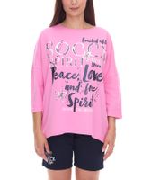 SOCCX Women's Oversized Crew Neck Sweatshirt - Everyday Sweater in Blue, White, or Pink