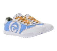 Zapatos de golf unisex DUCA DEL COSMA Klm Open con sistema de botín, piel auténtica, deportivos, 120981-20 blanco/azul