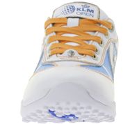 Zapatos de golf unisex DUCA DEL COSMA Klm Open con sistema de botín, piel auténtica, deportivos, 120981-20 blanco/azul