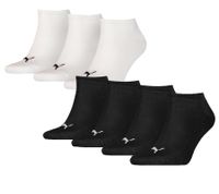21 Paar PUMA Kinder Baumwoll-Socken schlichte Sneaker-Socken Kurz-Socken Strümpfe 70122094 001 Schwarz/Weiß