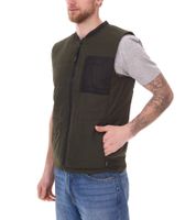 11 PROJECT PURlle Herren Puffer-Weste mit Steppung Lifestyle-Weste 20715253 in Grau und Dunkelgrün