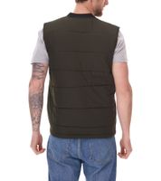 11 PROJECT PURlle Herren Puffer-Weste mit Steppung Lifestyle-Weste 20715253 in Grau und Dunkelgrün