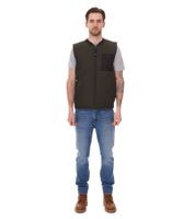 11 PROJECT PURlle Herren Puffer-Weste mit Steppung Lifestyle-Weste 20715253 in Grau und Dunkelgrün