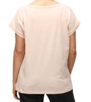 RE:COVERED X STAR WARS Damen T-Shirt mit Schriftzug Baumwoll-Shirt Rundhals-Shirt Boyfriend-Cut in Rosa oder Ecru-Weiß