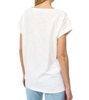 RE:COVERED X STAR WARS Damen T-Shirt mit Schriftzug Baumwoll-Shirt Rundhals-Shirt Boyfriend-Cut in Rosa oder Ecru-Weiß