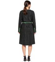 sheego Damen Sommer-Kleid knielanges Kleid Ausgeh-Kleid Große Größen in Schwarz oder Lila