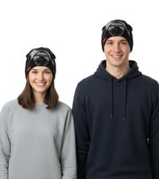 Star Wars Beanie für Damen oder Herren Strick-Mütze in Einheitsgröße Fan Artikel Winter-Mütze in Schwarz oder Weiß