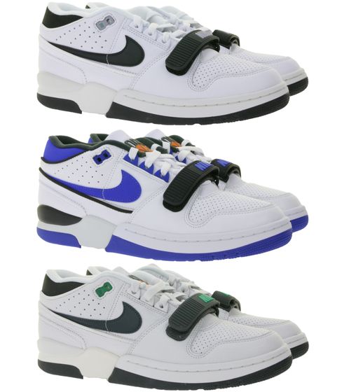 NIKE Alpha Force 88, scarpe da basket da uomo in vera pelle, look rétro, bianco/nero o bianco/blu/nero