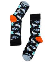 3 Pairs of Happy Socks Polar Edition Cotton Socks with Polar Bears, Penguins, and Whale Print Value Pack in Gift Box P000551 Blue/Navy/Black