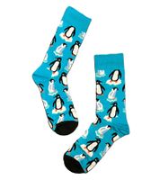 3 Pairs of Happy Socks Polar Edition Cotton Socks with Polar Bears, Penguins, and Whale Print Value Pack in Gift Box P000551 Blue/Navy/Black
