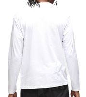 RE:COVERED X Nickelodeon Men's Long-Sleeved Shirt with Various Prints SpongeBob SquarePants Cotton Pullover Crew Neck Shirt in White