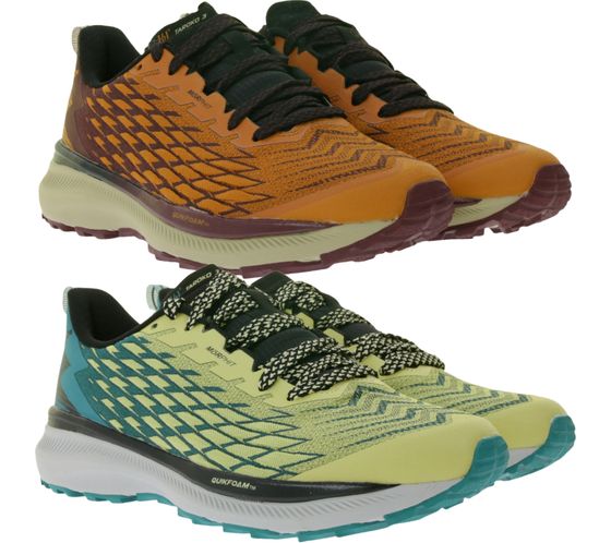 Scarpe sportive da donna 361° Tarako 3 con solette QU!KFOAM, scarpe da corsa resistenti all'acqua con drop di 9 mm Y2255 in arancione/rosso scuro o verde lime/turchese