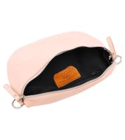 Borsa a tracolla da donna ZWILLINGSHERZ in vera pelle con tracolla rimovibile, marsupio e borsa da sera alla moda 1416C in rosa antico, rosa o kaki