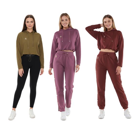 Sudadera corta con capucha YOU DO YOU para mujer, suéter para uso diario, moda de yoga en marrón caoba, caqui o rosa antiguo