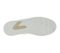 Sneakers da donna HUB Duke in vera pelle con fodera in spugna W50008L31-L10, colore bianco/beige o bianco/grigio
