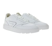 Sneakers da donna HUB Duke in vera pelle con fodera in spugna W50008L31-L10, colore bianco/beige o bianco/grigio