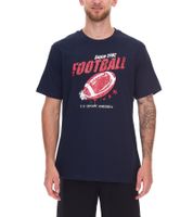 2er Pack U.S. SPORT AMERICA Herren T-Shirt Basic Baumwoll-Shirt Rundhals-Shirt Kurzarm in Blau/Schwarz, Schwarz/Weiß oder Blau/Weiß