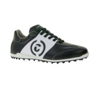 DUCA DEL COSMA Valderama Herren Golf-Schuhe mit wasserdichtem Sockensystem Echtleder-Schuhe Sport-Schuhe 121258-109 Schwarz