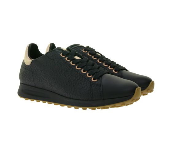 DUCA DEL COSMA Atlantis Scarpe da golf da donna con sistema di calza impermeabile, scarpe sportive in vera pelle, 122505-109 Nero/Oro rosa