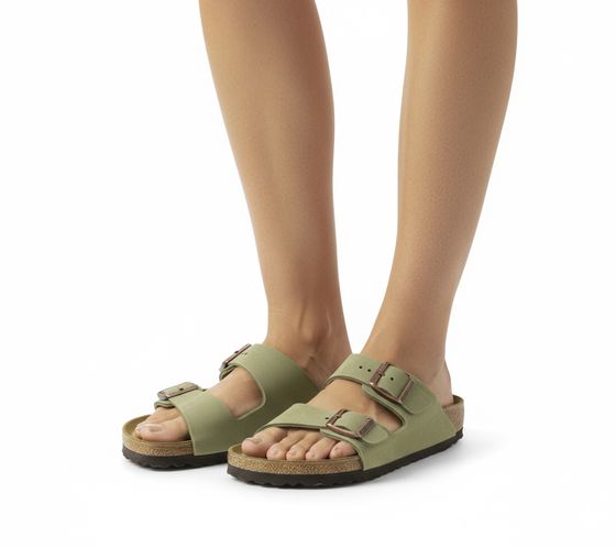 BIRKENSTOCK Arizona Nubuck Leather Slippers for Women and Men, Made in Germany, Narrow Width, Soft Footbed, 352203 Brown
