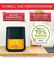 Friteuse à air Tefal Easy Fry Essential 3,5 L pour 4 personnes maximum, croustillante, faible en matières grasses, petit appareil de cuisine, rapide et économe en énergie, EY130310, Vert foncé