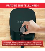 Friteuse à air Tefal Easy Fry Essential 3,5 L pour 4 personnes maximum, croustillante, faible en matières grasses, petit appareil de cuisine, rapide et économe en énergie, EY130310, Vert foncé