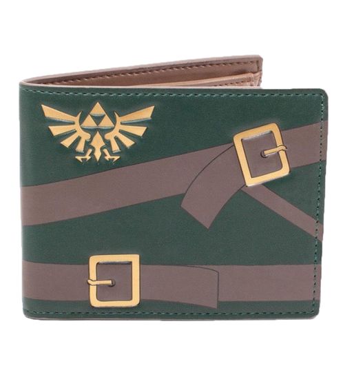 The Legend of Zelda Wallet with Hylian Crest - Gray/Brown