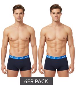 Lot de 6 boxers PUMA Everyday Basic en coton pour homme 701232894 009 Bleu