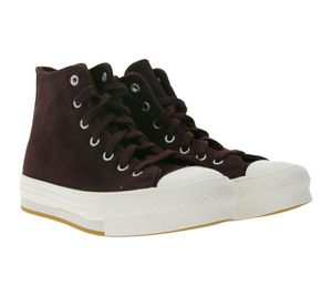 Converse Chuck Taylor All Star Eva Lift Damen Schuhe High Top Chucks mit weichem Schaumstofffußbett Echtleder Retro-Sneaker A11596C Weinrot