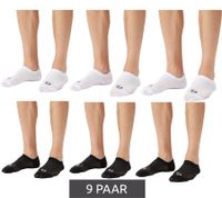 9 Paar Sergio Tacchini Invisible Footie Füßlinge kurze Sommer-Socken Baumwoll-Strümpfe Schwarz oder Weiß