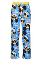 RE:COVERED X Disney Mickey Mouse Loungepants Herren Schlafanzug-Hose mit Disney Print Baumwolle Pyjama-Hose RCDIF210 Schwarz, Blau oder Rot