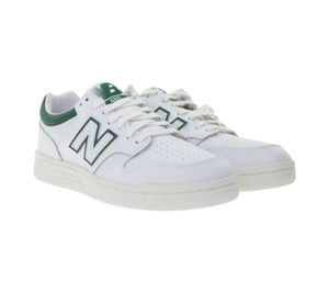New Balance Herren Sneaker Echtleder-Schuhe mit Ortholite-Sohle Low-Top Schuhe BB480LGT Weiß/Grün New Balance Herren Sneaker Echtleder-Schuhe mit Ortholite-Sohle Low-Top Schuhe BB480LGT Weiß/Grün