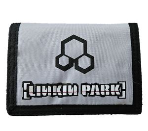 Linkin Park Stilvolle Band-Brieftasche mit Logo Design Portemonnaie Grau Linkin Park Stilvolle Band-Brieftasche mit Logo Design Portemonnaie Grau