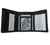 Cartera elegante de Linkin Park con logo, gris