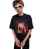 DWD Studioz Ipanema Herren T-Shirt Rundhals-Shirt mit großem Front-Print in Schwarz oder Beige