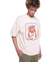 DWD Studioz Ipanema Herren T-Shirt Rundhals-Shirt mit großem Front-Print in Schwarz oder Beige