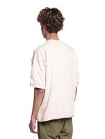 DWD Studioz Ipanema Herren T-Shirt Rundhals-Shirt mit großem Front-Print in Schwarz oder Beige