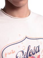 DWD Studioz Ipanema Herren T-Shirt Rundhals-Shirt mit großem Front-Print in Schwarz oder Beige