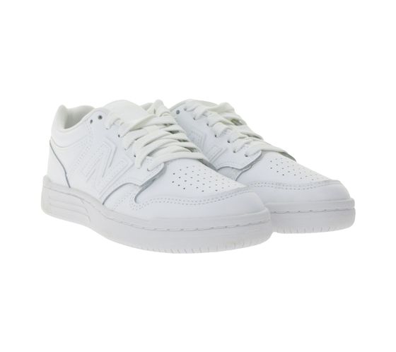 New Balance Women's and Children's Sneakers with Removable Insole, Lace-Up Shoes, Low-Top, GSB4803W White