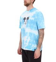 RE:COVERED X Disney Herren T-Shirt mit verschiedenen Styles und Mickey Mouse Prints Baumwoll-Shirt Rundhals in Weiß, Schwarz, Violett, Blau