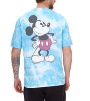 RE:COVERED X Disney Herren T-Shirt mit verschiedenen Styles und Mickey Mouse Prints Baumwoll-Shirt Rundhals in Weiß, Schwarz, Violett, Blau