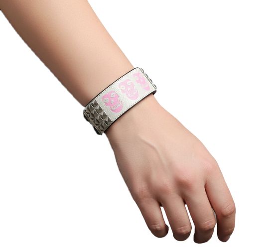 Misfits Armband Rockband mit Logo Fan-Artikel Arm-Schmuck Beige