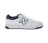 New Balance 480 Herren Sneaker Echtleder-Schuhe mit Ortholite-Innensohle Low-Top Schuhe BB480LWN Weiß/Blau