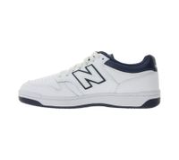 New Balance 480 Herren Sneaker Echtleder-Schuhe mit Ortholite-Innensohle Low-Top Schuhe BB480LWN Weiß/Blau
