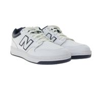 New Balance 480 Herren Sneaker Echtleder-Schuhe mit Ortholite-Innensohle Low-Top Schuhe BB480LWN Weiß/Blau