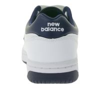 New Balance 480 Herren Sneaker Echtleder-Schuhe mit Ortholite-Innensohle Low-Top Schuhe BB480LWN Weiß/Blau