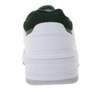 LACOSTE LINESHOT 124 2 SMA Herren Echtleder-Schuhe atmungsaktiver Sneaker mit OrthoLite Innensohle Schnür-Schuhe Weiß