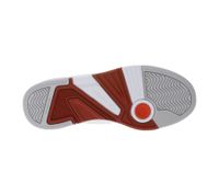 LACOSTE LINESHOT 124 2 SMA Scarpe da uomo in vera pelle, sneakers traspiranti con soletta OrthoLite, scarpe stringate, bianco/rosso