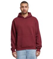 European League Of Football Blanko Baumwoll-Hoodie für Herren Kapuzen-Pullover mit Kängurutasche in Zinfandel-Rot oder Grau-Meliert